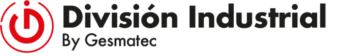 logo industrial gesmatec rojo y negro
